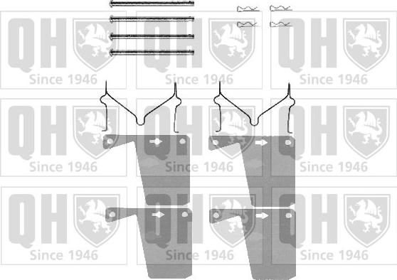 Quinton Hazell BFK634 - Kit accessori, Pastiglia freno autozon.pro