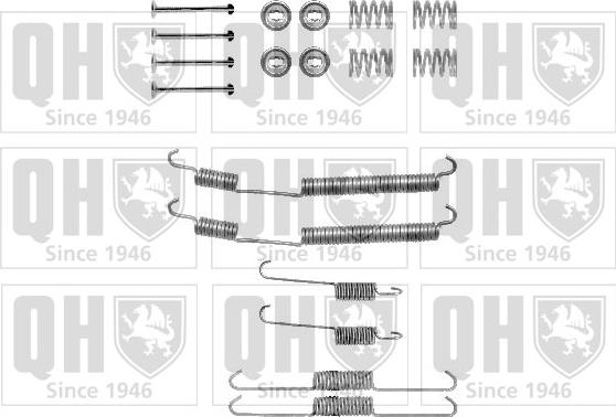 Quinton Hazell BFK399 - Kit accessori, Ganasce freno autozon.pro