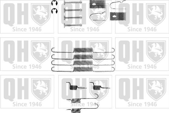 Quinton Hazell BFK342 - Kit accessori, Ganasce freno autozon.pro