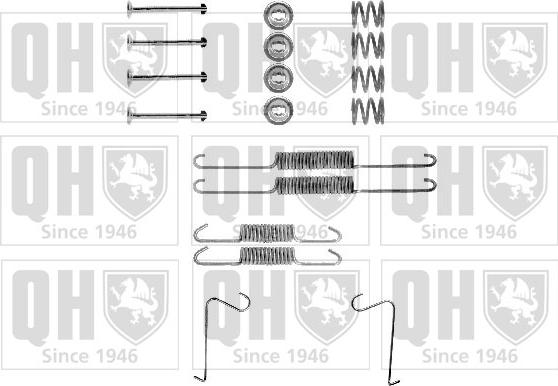 Quinton Hazell BFK306 - Kit accessori, Ganasce freno autozon.pro