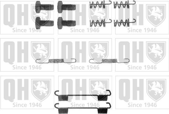 Quinton Hazell BFK308 - Kit accessori, Ganasce freno stazionamento autozon.pro