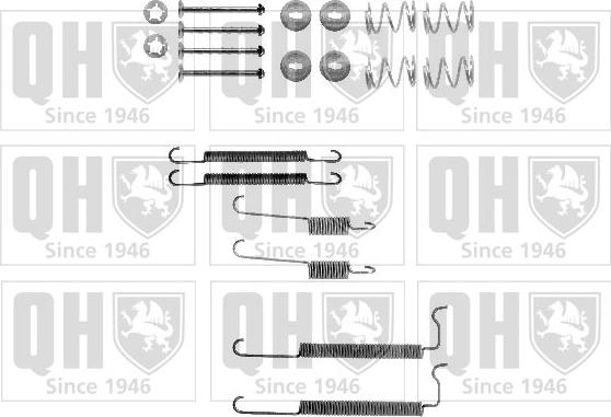 Quinton Hazell BFK322 - Kit accessori, Ganasce freno autozon.pro