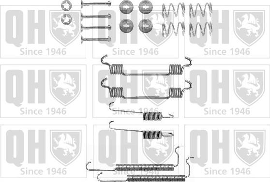 Quinton Hazell BFK290 - Kit accessori, Ganasce freno autozon.pro