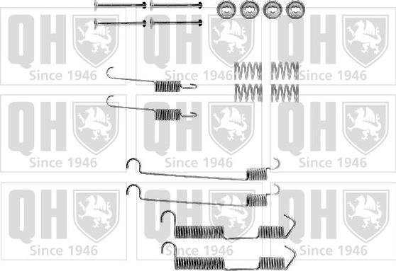 Quinton Hazell BFK260 - Kit accessori, Ganasce freno autozon.pro