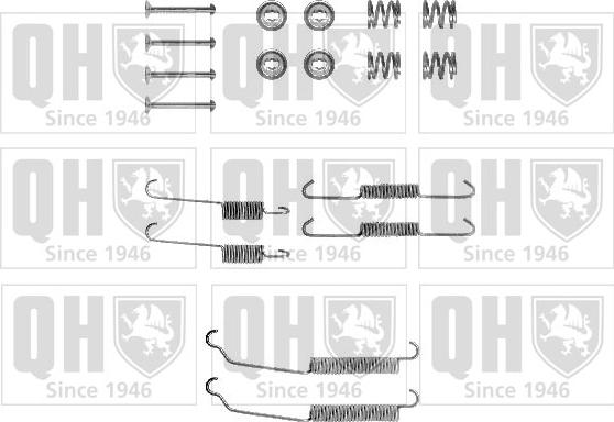 Quinton Hazell BFK285 - Kit accessori, Ganasce freno autozon.pro