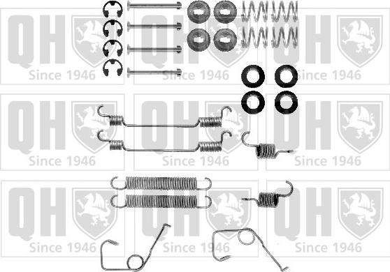 Quinton Hazell BFK288 - Kit accessori, Ganasce freno autozon.pro