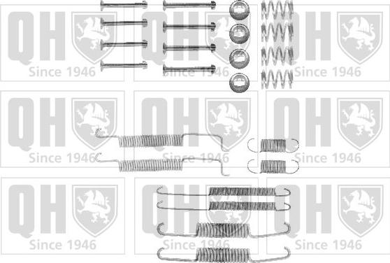 Quinton Hazell BFK225 - Kit accessori, Ganasce freno autozon.pro