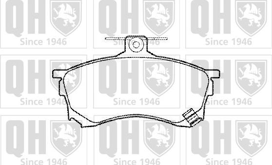 Quinton Hazell BP960 - Kit pastiglie freno, Freno a disco autozon.pro