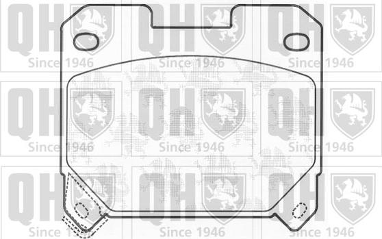 Quinton Hazell BP911 - Kit pastiglie freno, Freno a disco autozon.pro