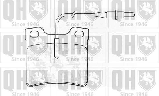 Quinton Hazell BP929 - Kit pastiglie freno, Freno a disco autozon.pro