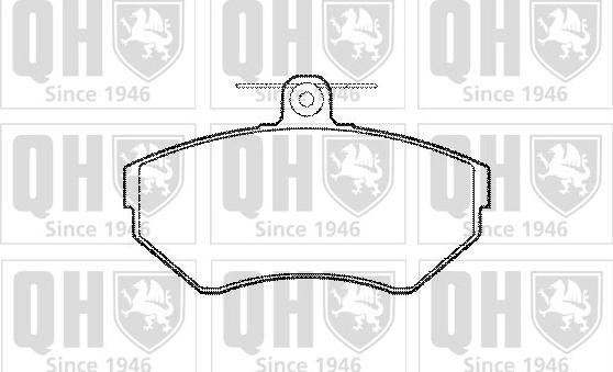 Quinton Hazell BP979 - Kit pastiglie freno, Freno a disco autozon.pro