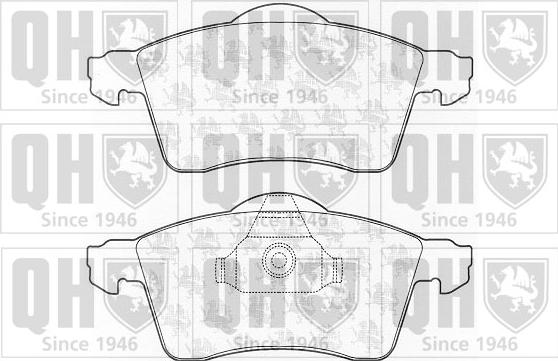 Quinton Hazell BP974 - Kit pastiglie freno, Freno a disco autozon.pro