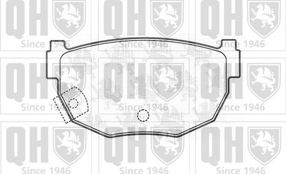 Quinton Hazell BP496 - Kit pastiglie freno, Freno a disco autozon.pro