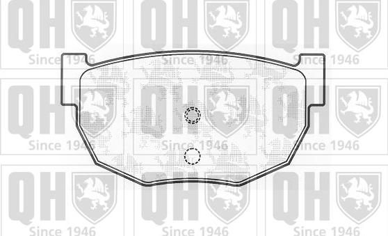 Quinton Hazell BP497 - Kit pastiglie freno, Freno a disco autozon.pro