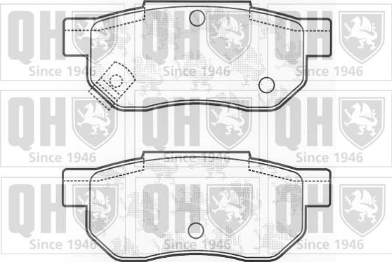 Quinton Hazell BP448 - Kit pastiglie freno, Freno a disco autozon.pro