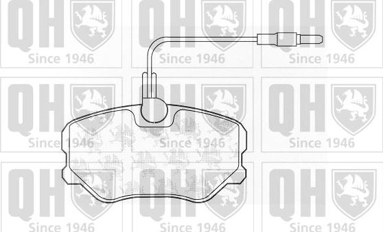 Quinton Hazell BP455 - Kit pastiglie freno, Freno a disco autozon.pro