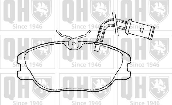 Quinton Hazell BP460 - Kit pastiglie freno, Freno a disco autozon.pro