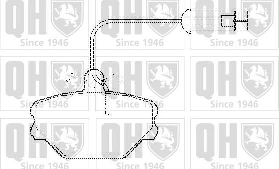 Quinton Hazell BP467 - Kit pastiglie freno, Freno a disco autozon.pro