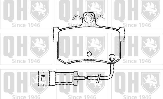 Quinton Hazell BP409 - Kit pastiglie freno, Freno a disco autozon.pro