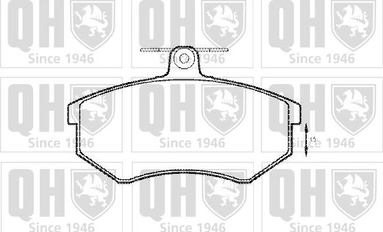 Quinton Hazell BP404 - Kit pastiglie freno, Freno a disco autozon.pro