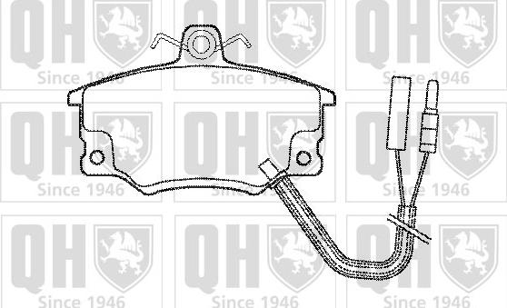 Quinton Hazell BP400 - Kit pastiglie freno, Freno a disco autozon.pro