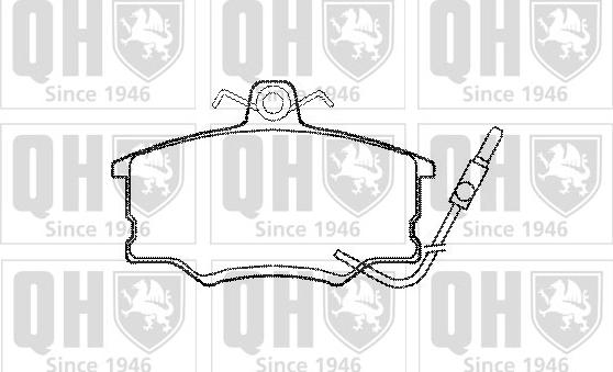 Quinton Hazell BP403 - Kit pastiglie freno, Freno a disco autozon.pro