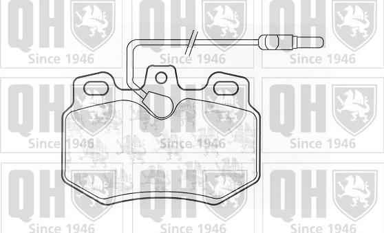 Quinton Hazell BP407 - Kit pastiglie freno, Freno a disco autozon.pro