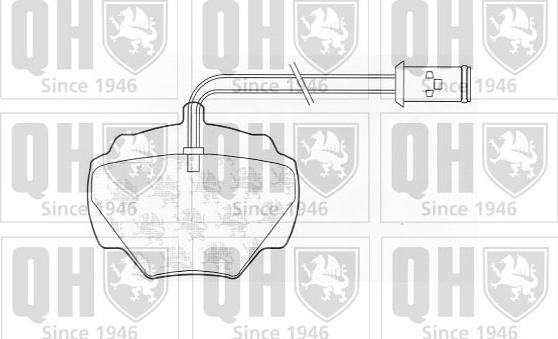 Quinton Hazell BP414 - Kit pastiglie freno, Freno a disco autozon.pro