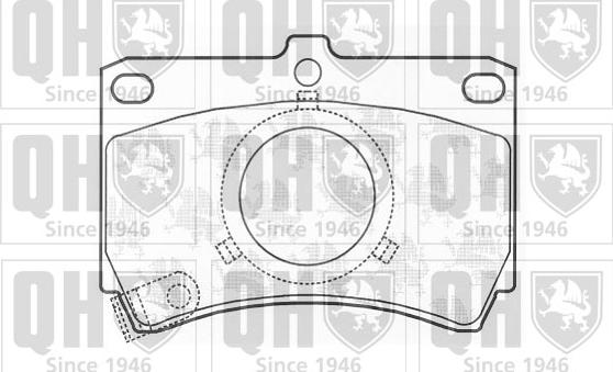 Quinton Hazell BP416 - Kit pastiglie freno, Freno a disco autozon.pro