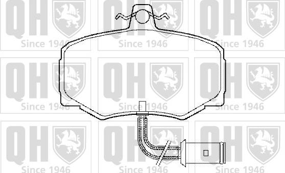 Quinton Hazell BP418 - Kit pastiglie freno, Freno a disco autozon.pro