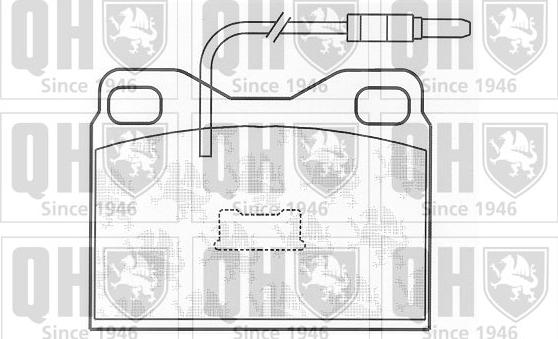 Quinton Hazell BP483 - Kit pastiglie freno, Freno a disco autozon.pro