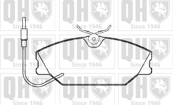 Quinton Hazell BP475 - Kit pastiglie freno, Freno a disco autozon.pro