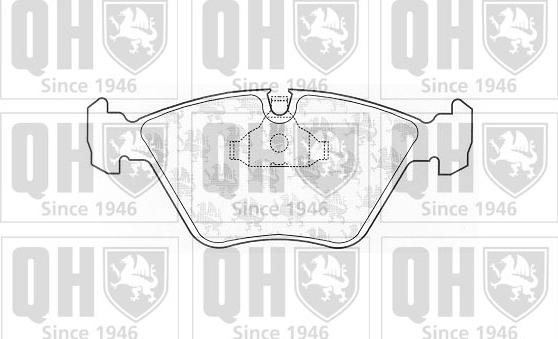 Quinton Hazell BP473 - Kit pastiglie freno, Freno a disco autozon.pro