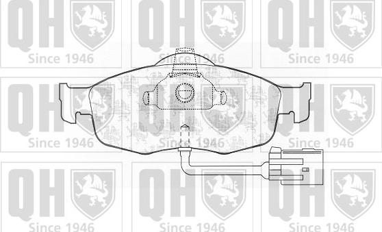 Quinton Hazell BP599 - Kit pastiglie freno, Freno a disco autozon.pro