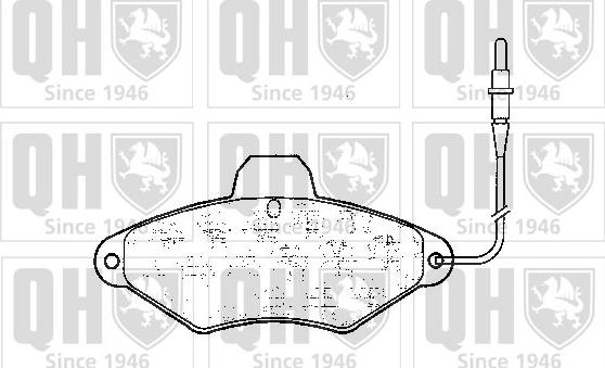 Quinton Hazell BP597 - Kit pastiglie freno, Freno a disco autozon.pro