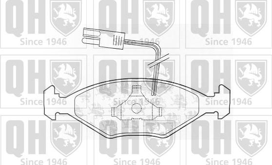 Quinton Hazell BP545 - Kit pastiglie freno, Freno a disco autozon.pro