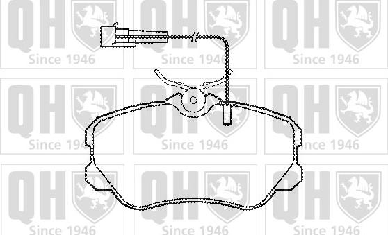 Quinton Hazell BP543 - Kit pastiglie freno, Freno a disco autozon.pro