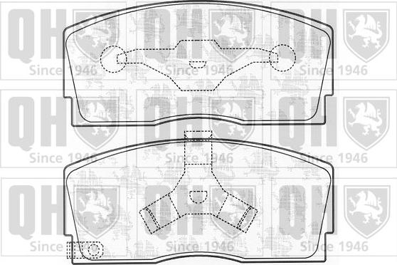 Quinton Hazell BP542 - Kit pastiglie freno, Freno a disco autozon.pro