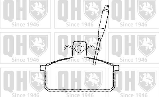 Quinton Hazell BP557 - Kit pastiglie freno, Freno a disco autozon.pro