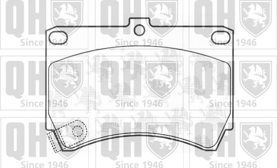 Quinton Hazell BP567 - Kit pastiglie freno, Freno a disco autozon.pro