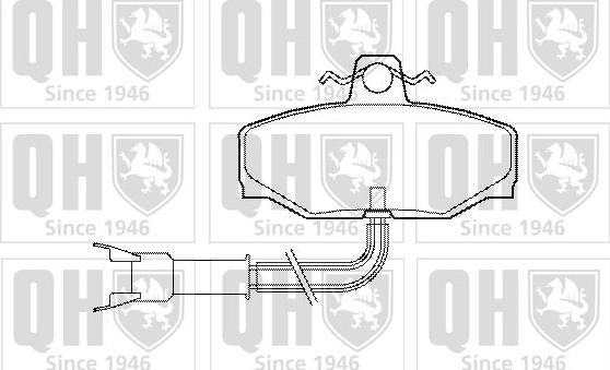 Quinton Hazell BP518 - Kit pastiglie freno, Freno a disco autozon.pro