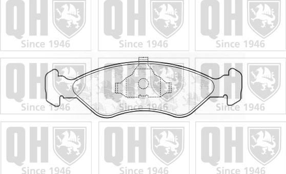 Quinton Hazell BP585 - Kit pastiglie freno, Freno a disco autozon.pro