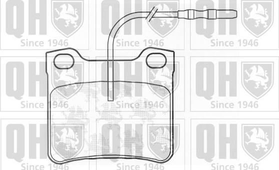 Quinton Hazell BP581 - Kit pastiglie freno, Freno a disco autozon.pro