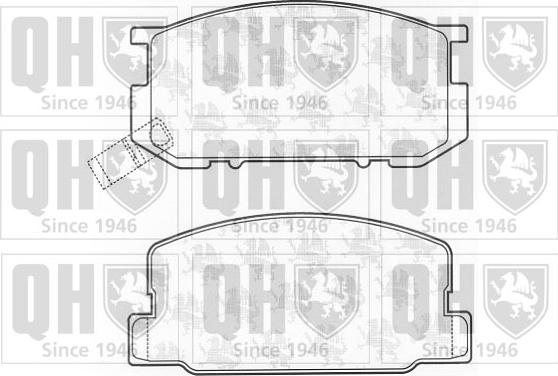 Quinton Hazell BP587 - Kit pastiglie freno, Freno a disco autozon.pro