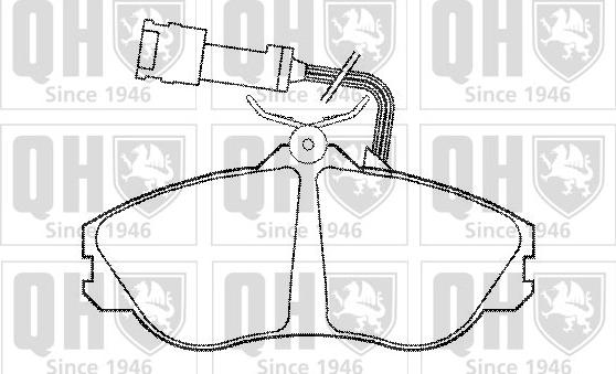 Quinton Hazell BP530 - Kit pastiglie freno, Freno a disco autozon.pro