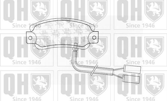 Quinton Hazell BP529 - Kit pastiglie freno, Freno a disco autozon.pro