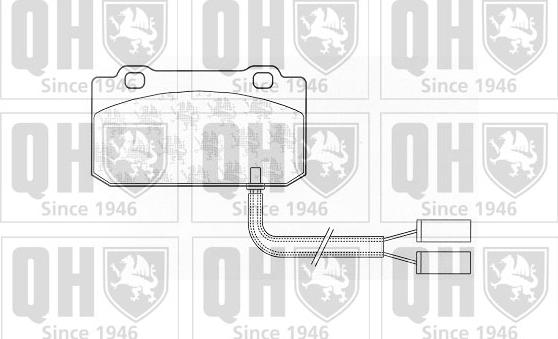 Quinton Hazell BP526 - Kit pastiglie freno, Freno a disco autozon.pro