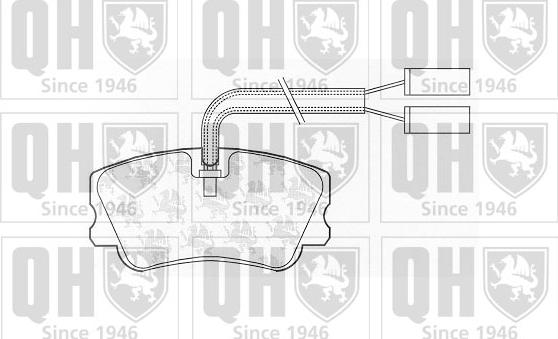 Quinton Hazell BP528 - Kit pastiglie freno, Freno a disco autozon.pro