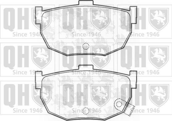 Quinton Hazell BP575 - Kit pastiglie freno, Freno a disco autozon.pro