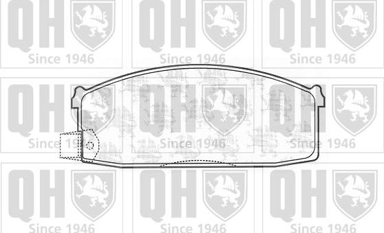 Quinton Hazell BP576 - Kit pastiglie freno, Freno a disco autozon.pro